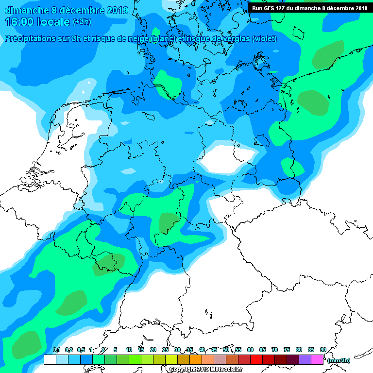 Modele GFS - Carte pr�visions 