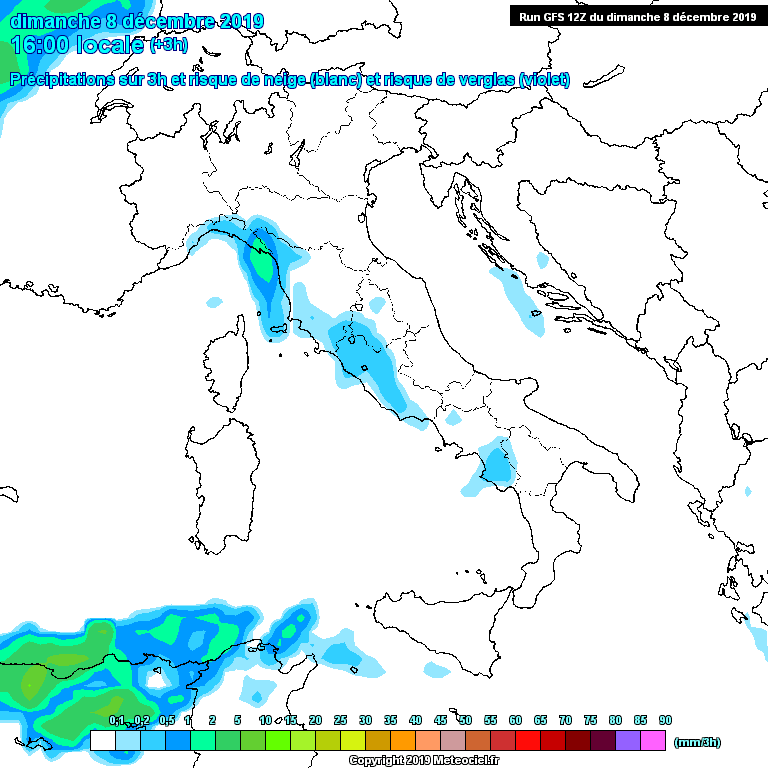 Modele GFS - Carte pr�visions 