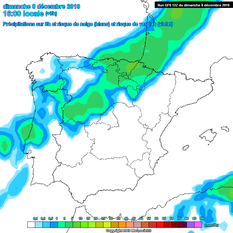 Modele GFS - Carte pr�visions 