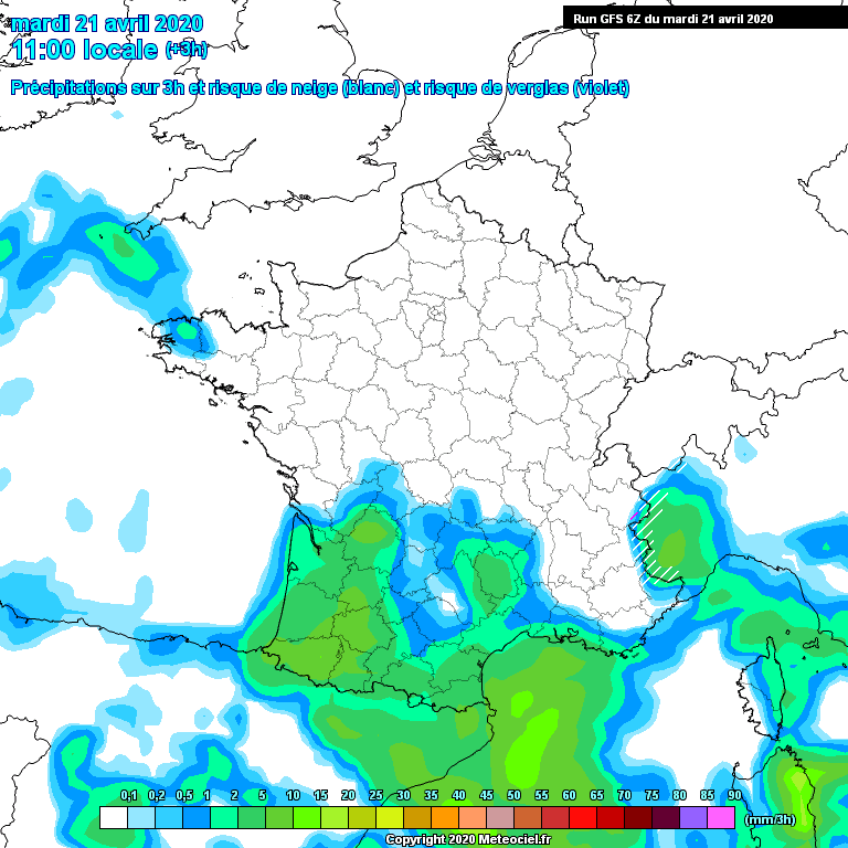 Modele GFS - Carte pr�visions 
