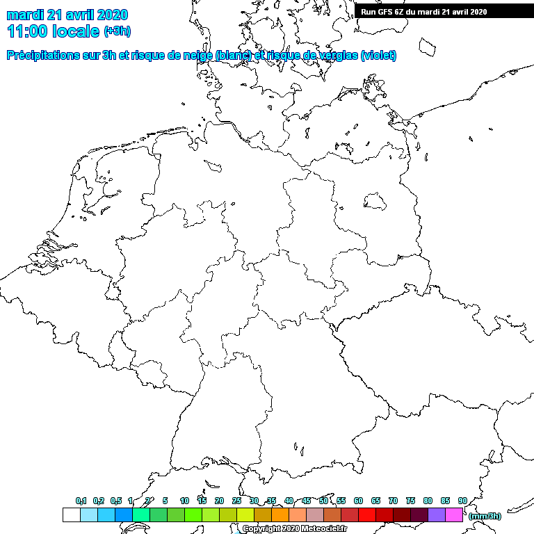 Modele GFS - Carte pr�visions 