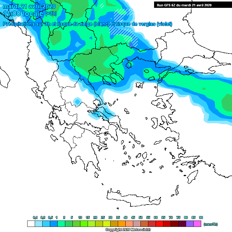 Modele GFS - Carte pr�visions 