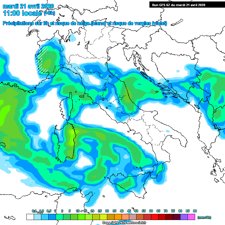 Modele GFS - Carte pr�visions 