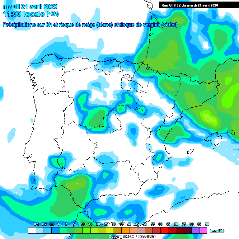 Modele GFS - Carte pr�visions 