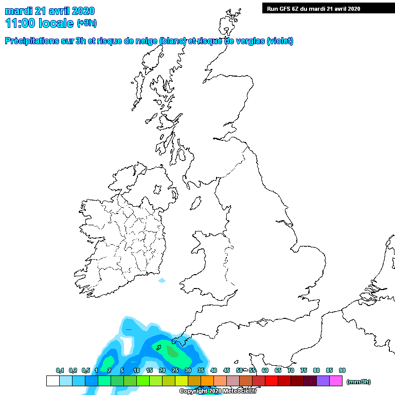 Modele GFS - Carte pr�visions 