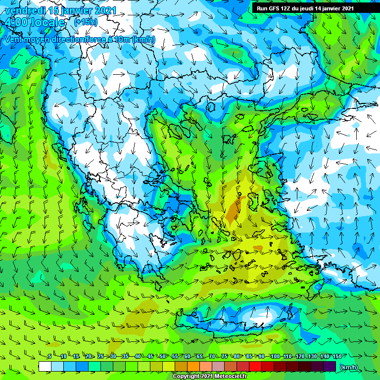 Modele GFS - Carte prévisions