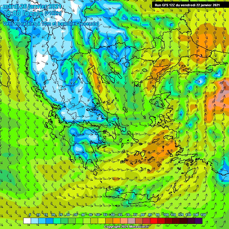 Modele GFS - Carte prévisions