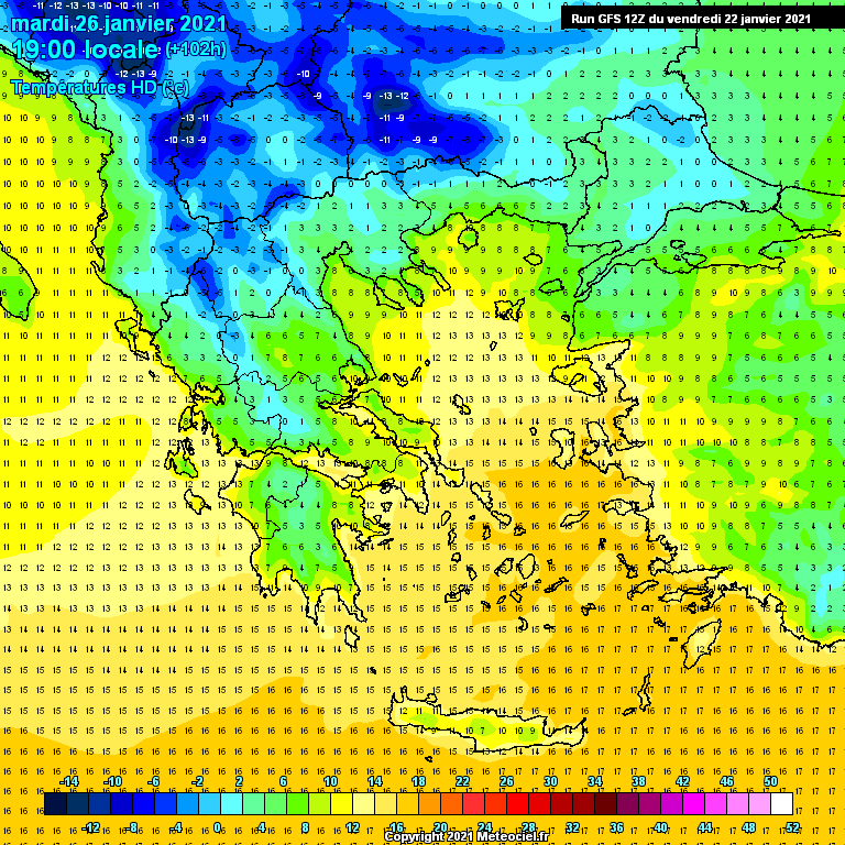 Modele GFS - Carte prévisions