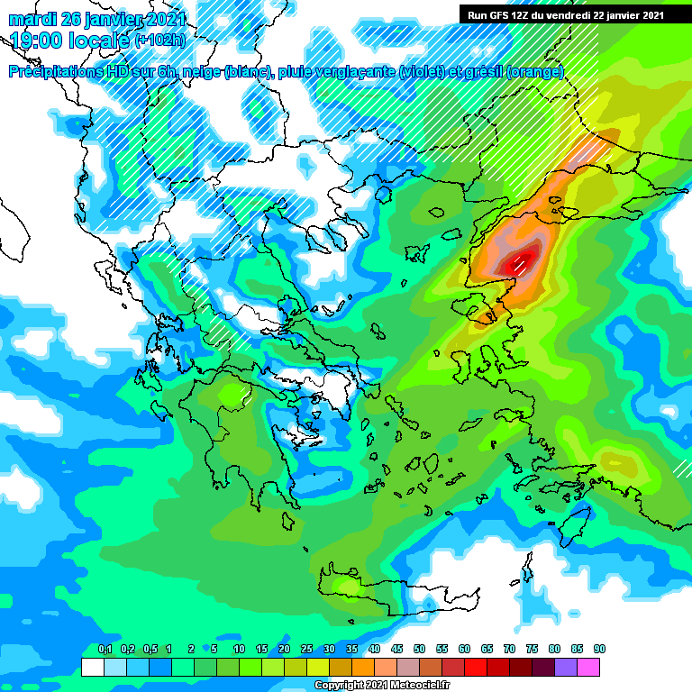 Modele GFS - Carte prévisions