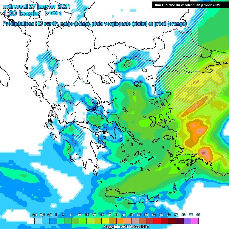 Modele GFS - Carte prévisions