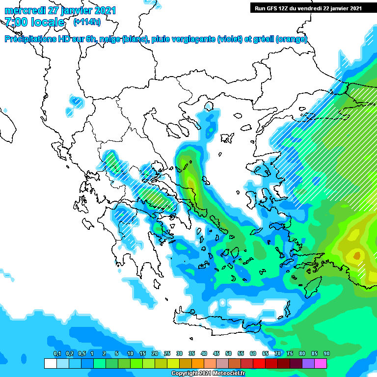 Modele GFS - Carte prévisions