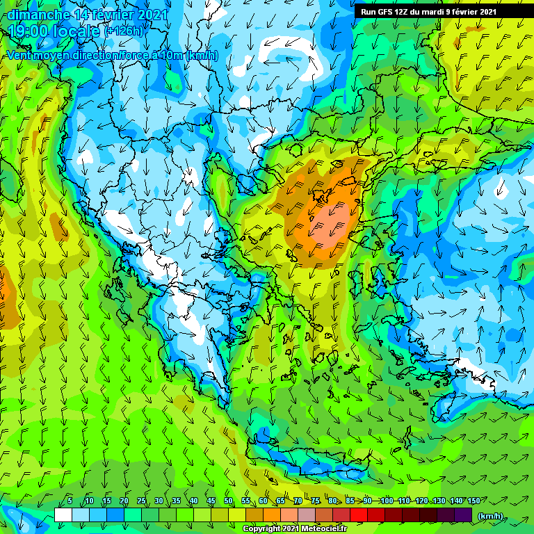 Modele GFS - Carte prévisions