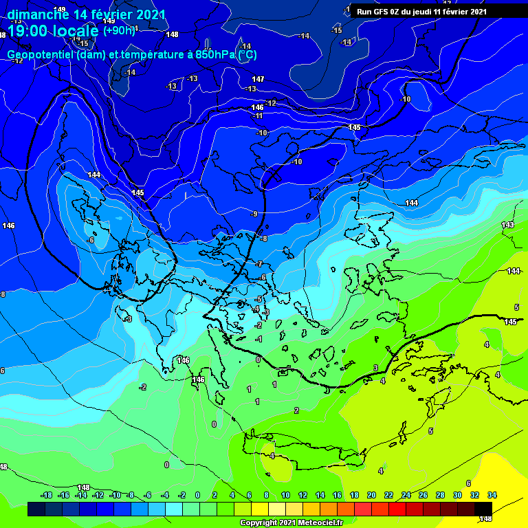 Modele GFS - Carte prévisions