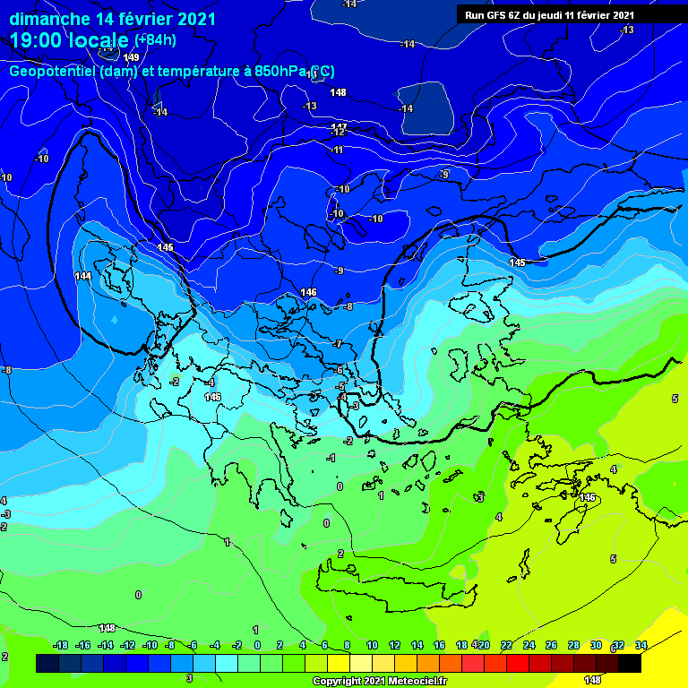 Modele GFS - Carte prévisions