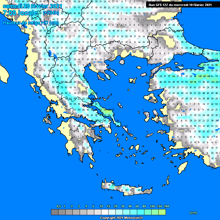 Modele GFS - Carte prévisions