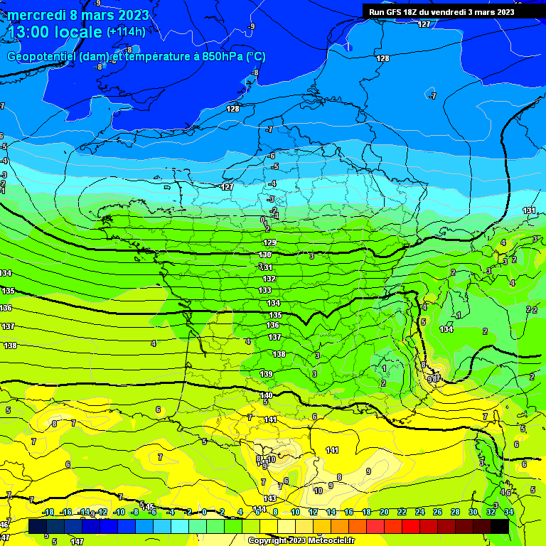 Modele GFS - Carte prévisions