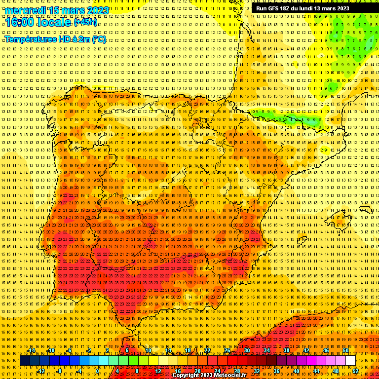 Modele GFS - Carte prévisions 