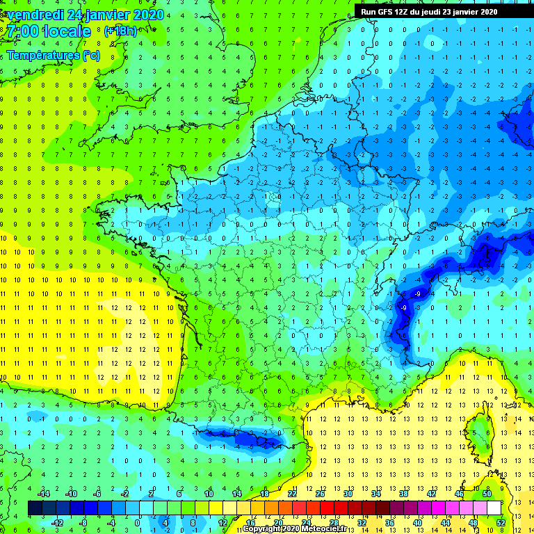 Modele GFS - Carte prévisions