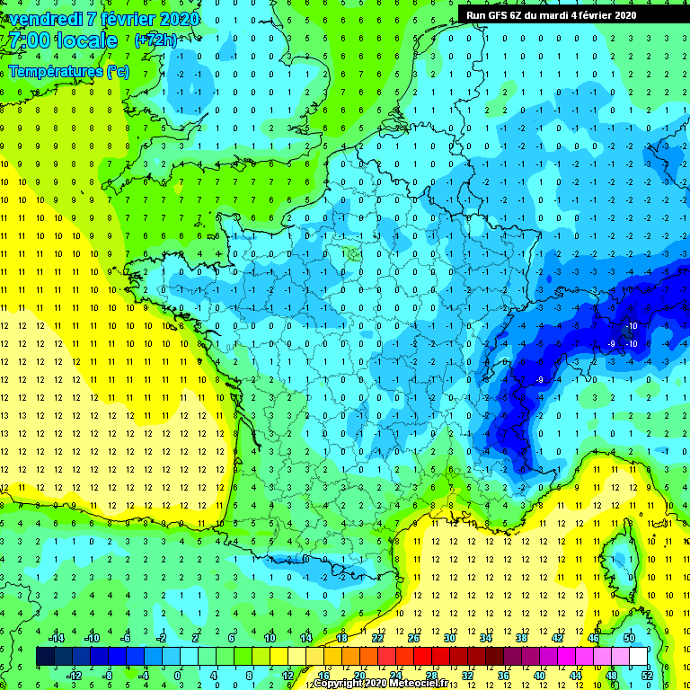 Modele GFS - Carte prévisions