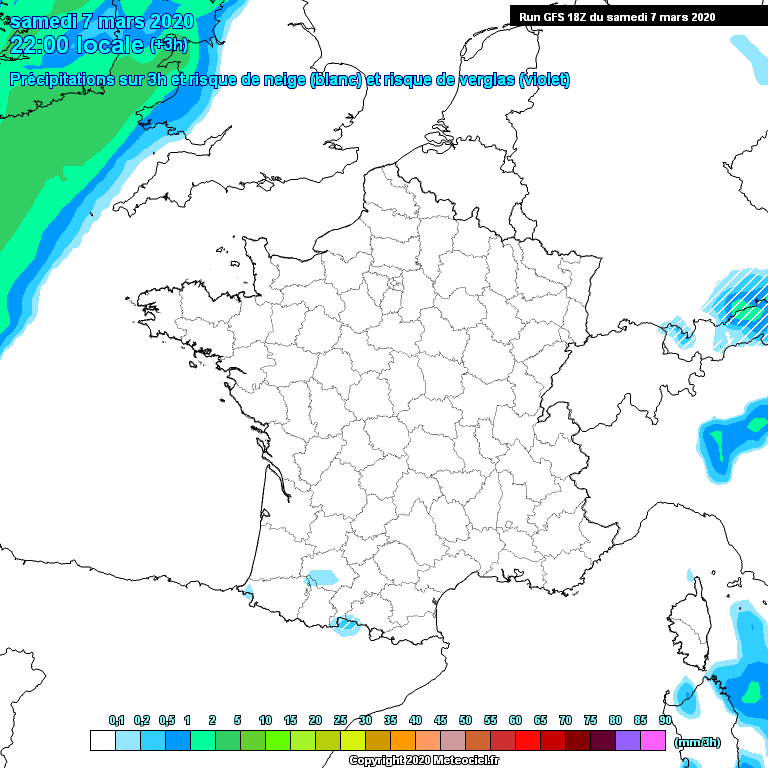 Modele GFS - Carte pr�visions 