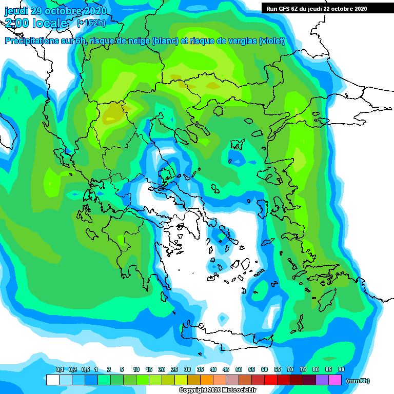 Modele GFS - Carte prévisions