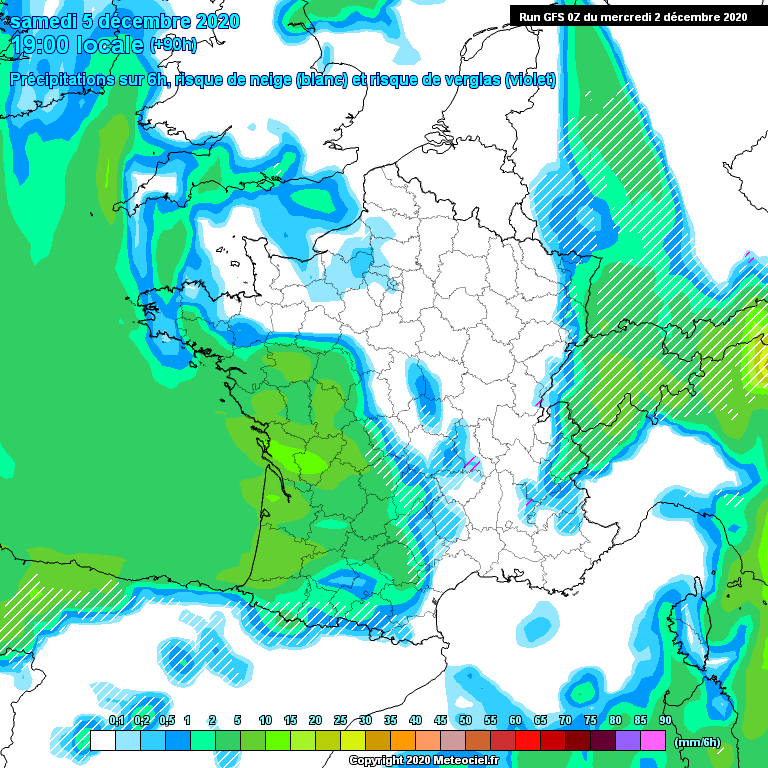 Modele GFS - Carte prévisions