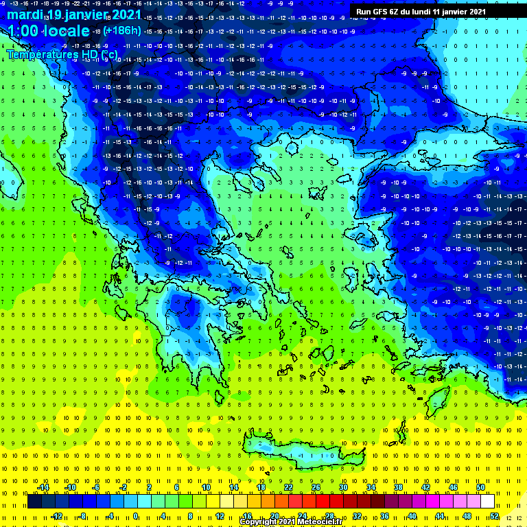 Modele GFS - Carte prévisions