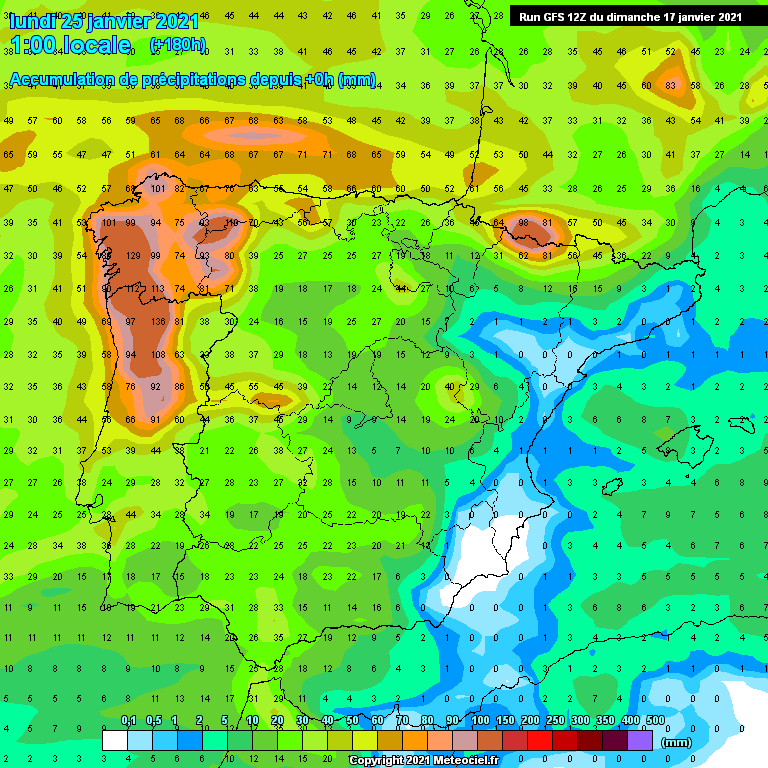 Modele GFS - Carte prévisions 