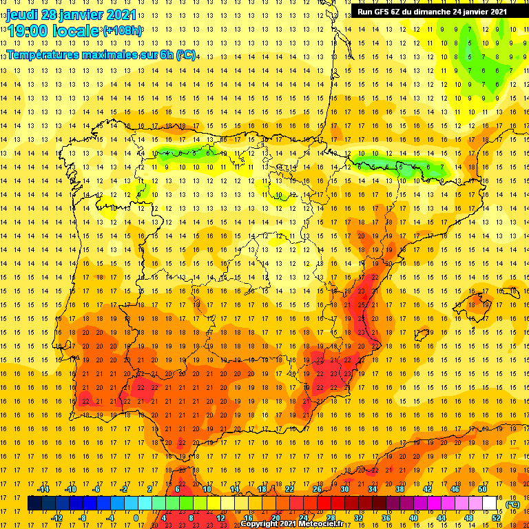 Modele GFS - Carte prévisions 