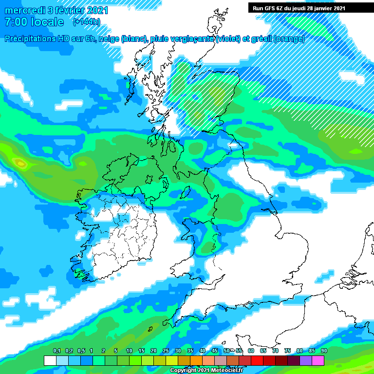 Modele GFS - Carte prévisions 