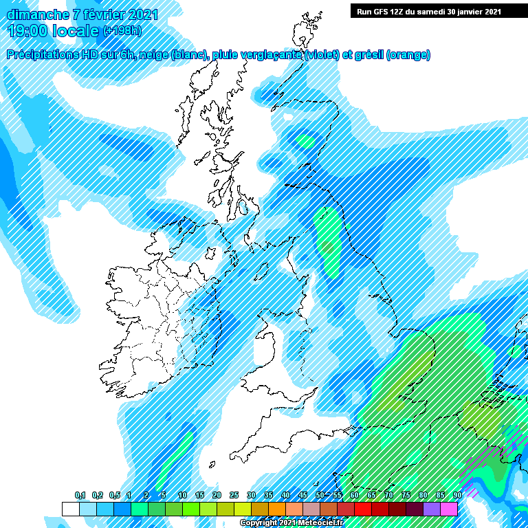 Modele GFS - Carte prévisions 