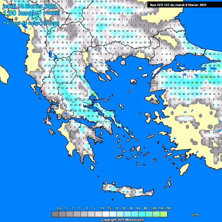 Modele GFS - Carte prévisions