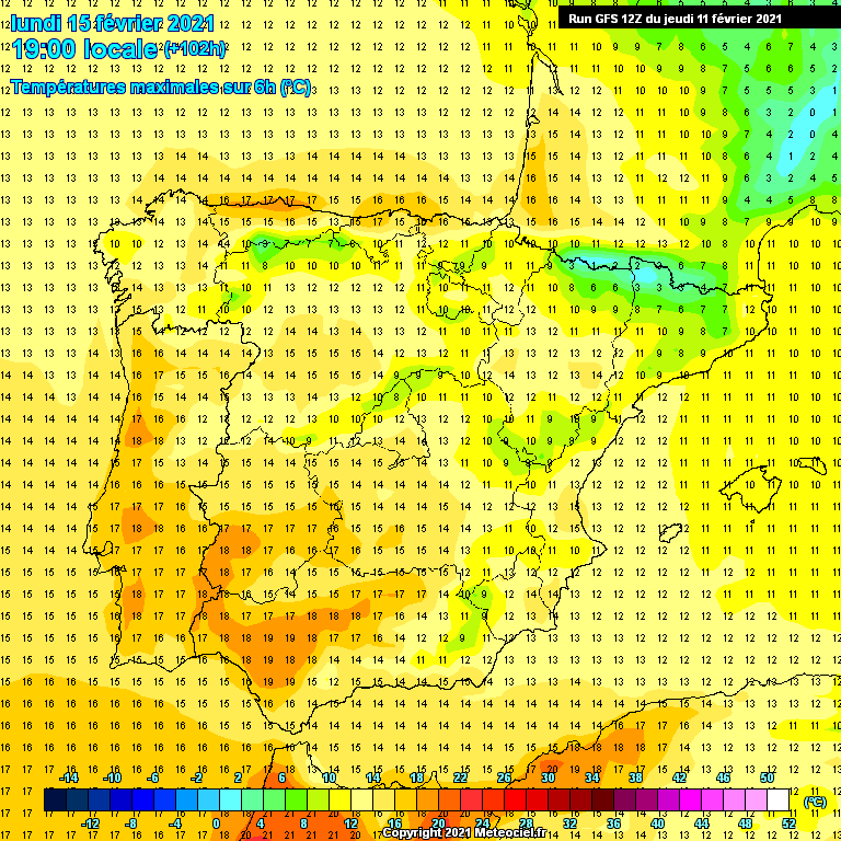 Modele GFS - Carte prévisions 