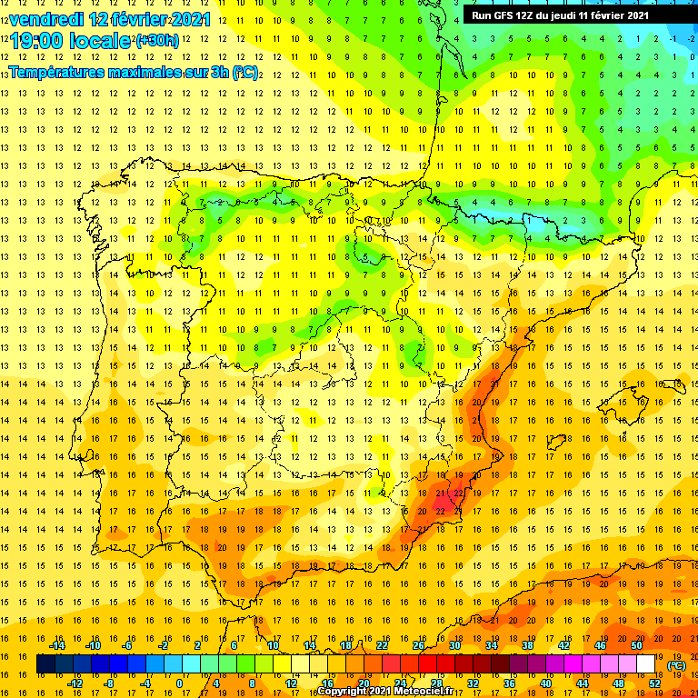 Modele GFS - Carte prévisions 