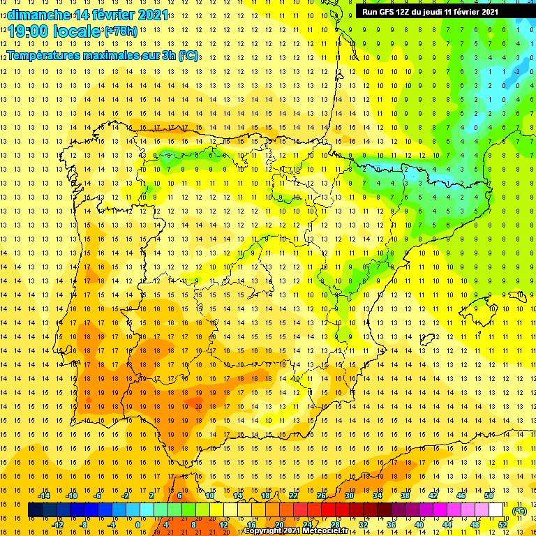 Modele GFS - Carte prévisions 