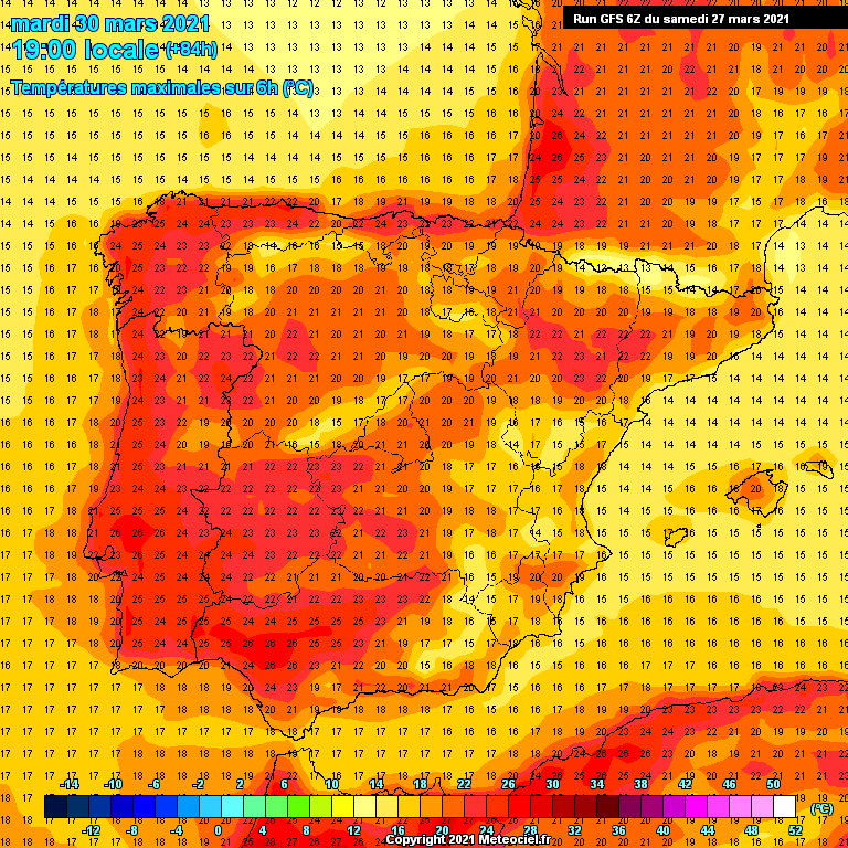 Modele GFS - Carte prévisions 
