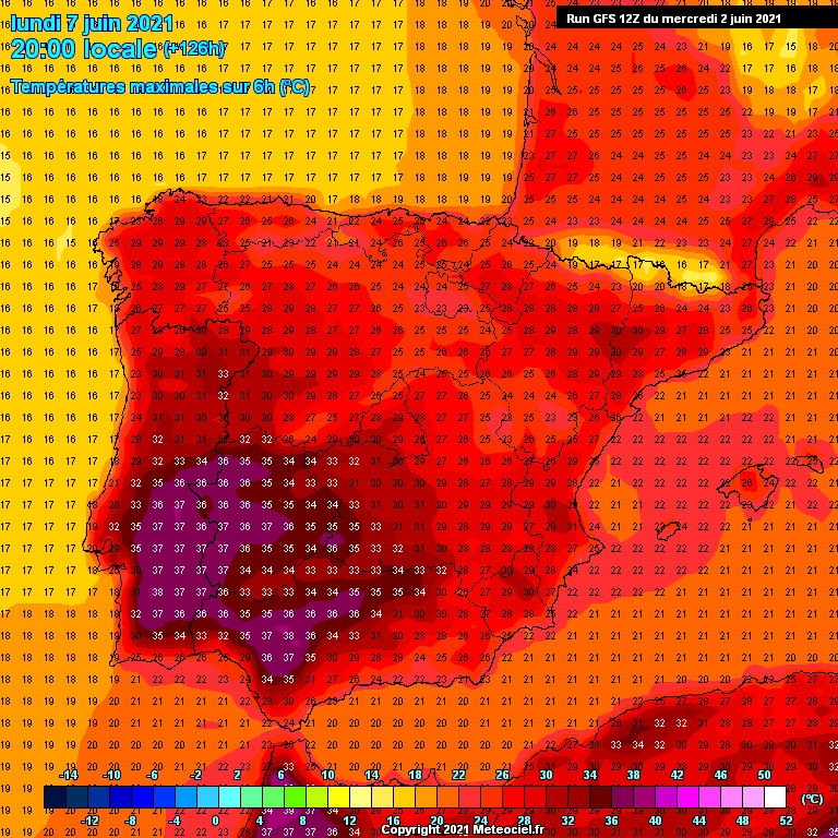 Modele GFS - Carte prévisions 