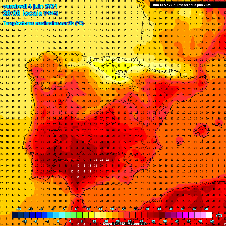 Modele GFS - Carte prévisions 
