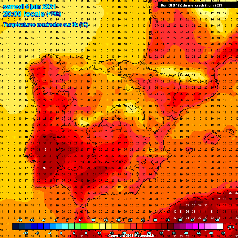 Modele GFS - Carte prévisions 