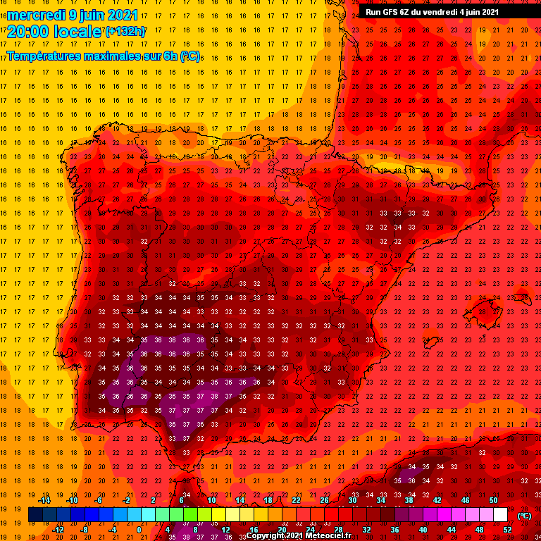 Modele GFS - Carte prévisions 