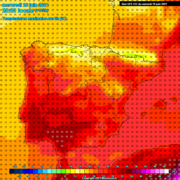Modele GFS - Carte prévisions 