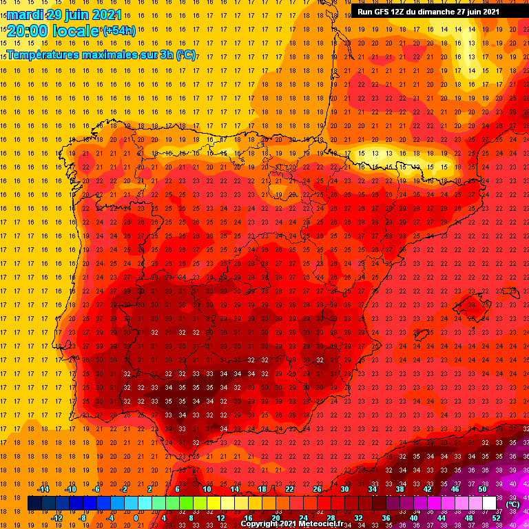 Modele GFS - Carte prévisions 