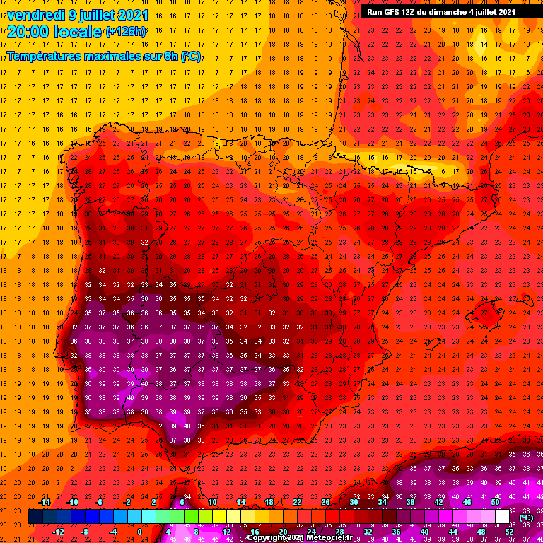 Modele GFS - Carte prévisions 