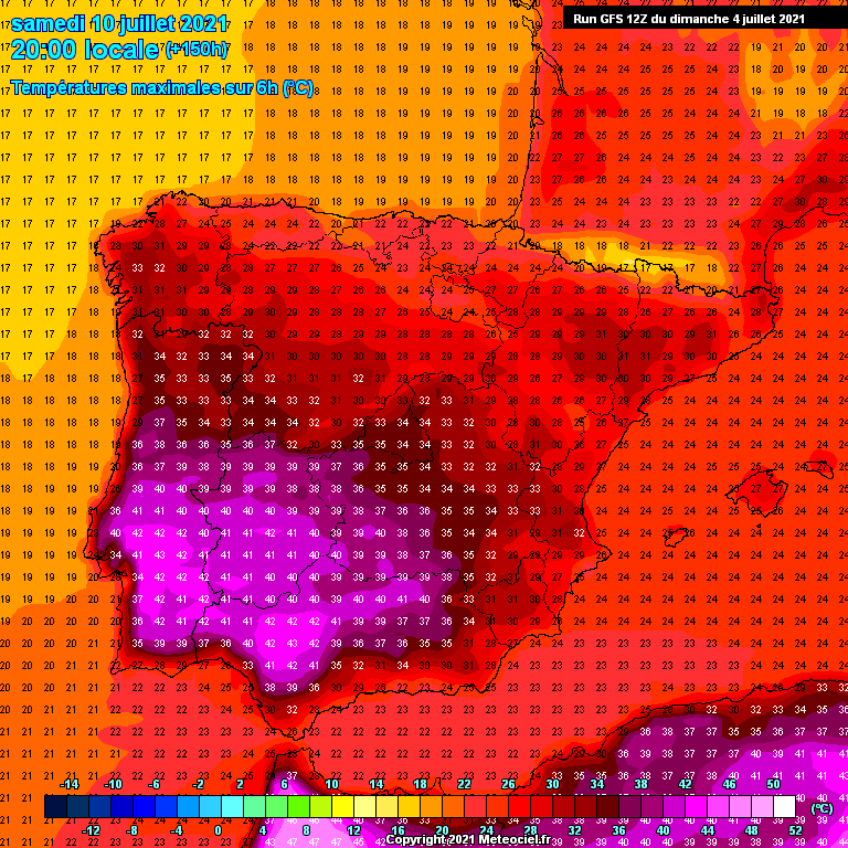 Modele GFS - Carte prévisions 