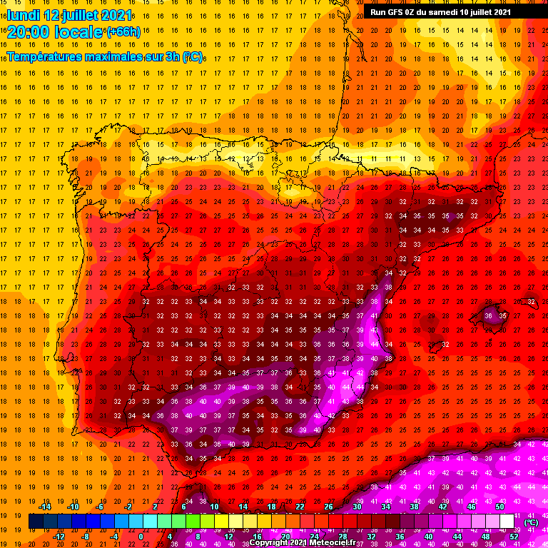 Modele GFS - Carte prévisions 