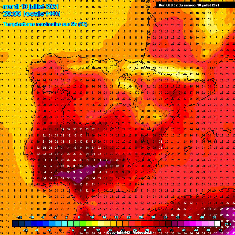 Modele GFS - Carte prévisions 