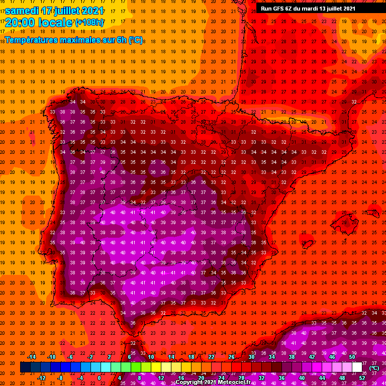 Modele GFS - Carte prévisions 