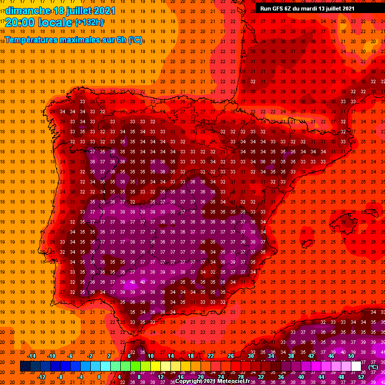 Modele GFS - Carte prévisions 