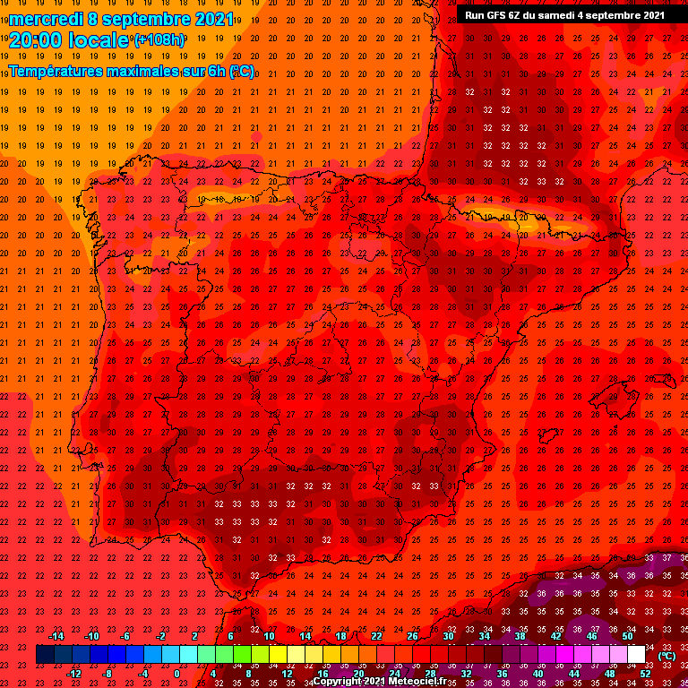 Modele GFS - Carte prévisions 