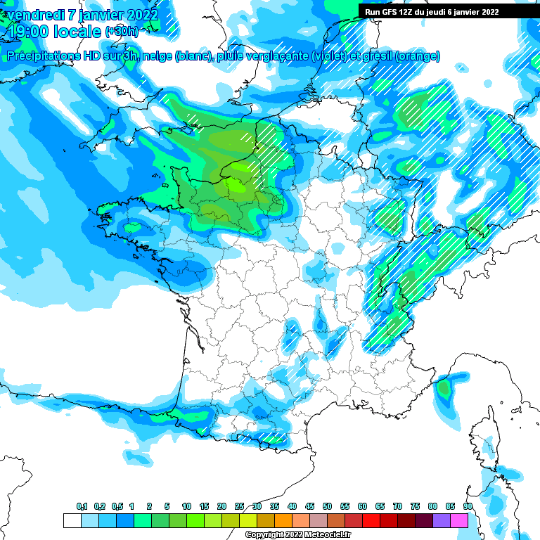 Modele GFS - Carte prévisions